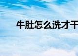 牛肚怎么洗才干净（牛肚的清洗方法）