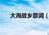 大海故乡歌词（大海故乡歌词是什么）