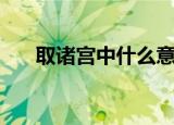 取诸宫中什么意思（取诸宫中的含义）