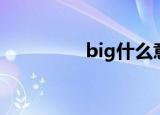 big什么意思（big解释）