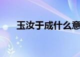 玉汝于成什么意思（玉汝于成的含义）