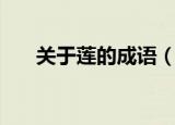 关于莲的成语（关于莲的成语有哪些）