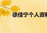 徐佳宁个人资料（徐佳宁个人介绍）