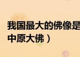 我国最大的佛像是哪一座（我国最大的佛像是中原大佛）