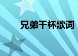 兄弟干杯歌词（兄弟干杯整首歌词）