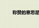 称赞的意思是什么（称赞的意思）
