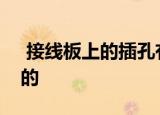  接线板上的插孔有两孔三孔为什么没有一孔的
