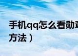 手机qq怎么看勋章墙（手机qq查看勋章墙的方法）