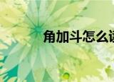 角加斗怎么读（角加斗的读音）