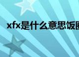 xfx是什么意思饭圈（xfx饭圈是什么意思）