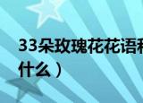 33朵玫瑰花花语和寓意（33朵玫瑰花代表着什么）