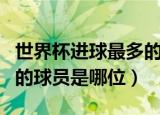 世界杯进球最多的球员是谁（世界杯进球最多的球员是哪位）
