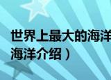 世界上最大的海洋是什么海洋（世界上最大的海洋介绍）