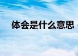 体会是什么意思（体会到底是什么意思）