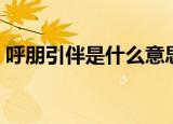 呼朋引伴是什么意思（呼朋引伴如何解释呢）