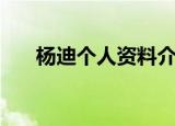 杨迪个人资料介绍（关于杨迪的简介）