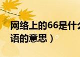 网络上的66是什么意思（网络上的66网络用语的意思）