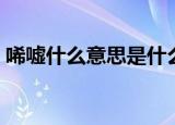 唏嘘什么意思是什么（唏嘘什么是什么意思）