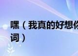 嘿（我真的好想你是什么歌 这首歌的完整歌词）