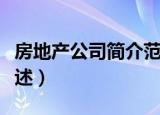 房地产公司简介范文（房地产公司简介范文简述）
