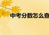 中考分数怎么查（中考分数查询方法）