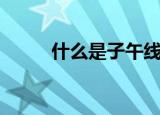 什么是子午线（子午线到底是啥）
