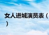 女人进城演员表（电视剧女人进城有哪些演员）