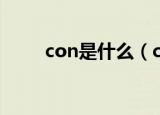 con是什么（con的多种意思科普）