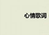 心情歌词（心情歌曲简介）