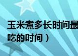 玉米煮多长时间最好吃（煮玉米需要煮熟最好吃的时间）