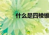 什么是四棱锥啊（四棱锥的解释）