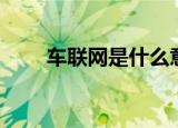 车联网是什么意思（什么是车联网）