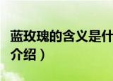 蓝玫瑰的含义是什么意思（蓝玫瑰的含义简单介绍）