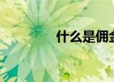 什么是佣金（佣金的介绍）