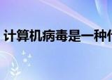 计算机病毒是一种什么（计算机病毒的介绍）