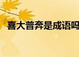喜大普奔是成语吗（喜大普奔是不是成语）