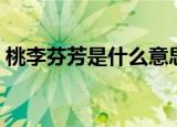 桃李芬芳是什么意思（桃李芬芳满天下典故）