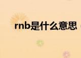 rnb是什么意思（rnb具体是什么意思）