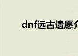 dnf远古遗愿介绍（远古遗愿简介）