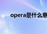 opera是什么意思（opera中文意思）