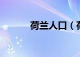 荷兰人口（荷兰一共多少人口）