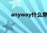 anyway什么意思（anyway的意思）