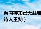 海内存知己天涯若比邻作者出自哪（作者唐代诗人王勃）