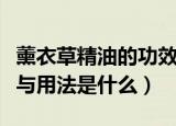 薰衣草精油的功效与用法（薰衣草精油的功效与用法是什么）