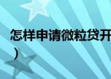 怎样申请微粒贷开通（申请微粒贷开通的步骤）