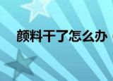 颜料干了怎么办（加水是最直接的办法）