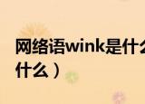 网络语wink是什么意思（发wink表情意味着什么）