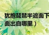 犹抱琵琶半遮面下一句是什么（犹抱琵琶半遮面出自哪里）