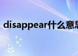 disappear什么意思（disappear中文意思）