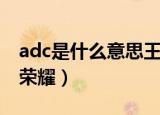 adc是什么意思王者荣耀（adc是啥意思王者荣耀）